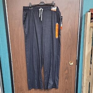 Kirkland Signature Size XXL Dark Grey Lightweight Pintuck Pant